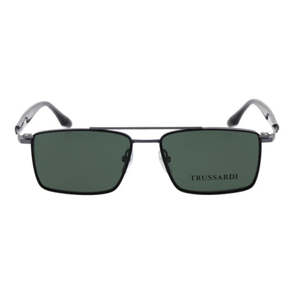 Trussardi Gray Titanium Glasses (Frames) - Gunmetal