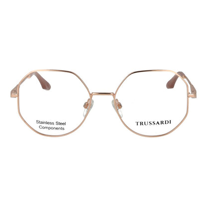 Trussardi Rose Gold Stainless Steel Glasses (Frames) for Women