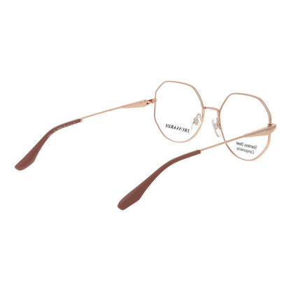 Trussardi Rose Gold Stainless Steel Glasses (Frames) for Women