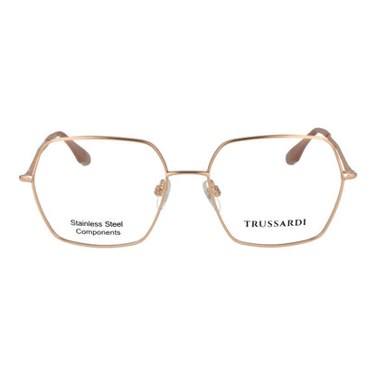 Trussardi Rose Gold Stainless Steel Glasses (Frames) for Women