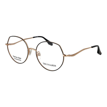 Trussardi Black Stainless Steel Glasses (Frames) for Women