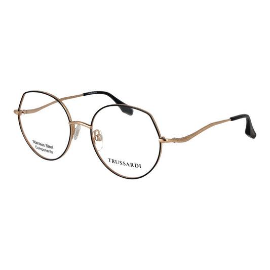 Trussardi Black Stainless Steel Glasses (Frames) for Women