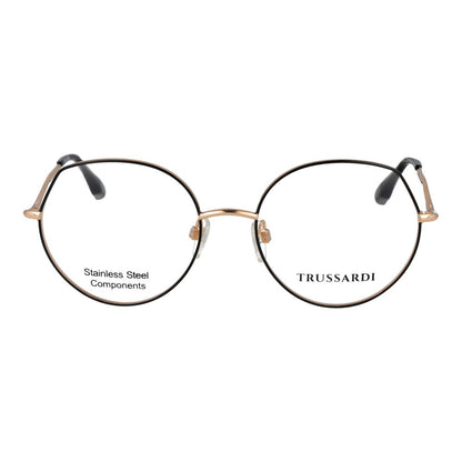 Trussardi Black Stainless Steel Glasses (Frames) for Women