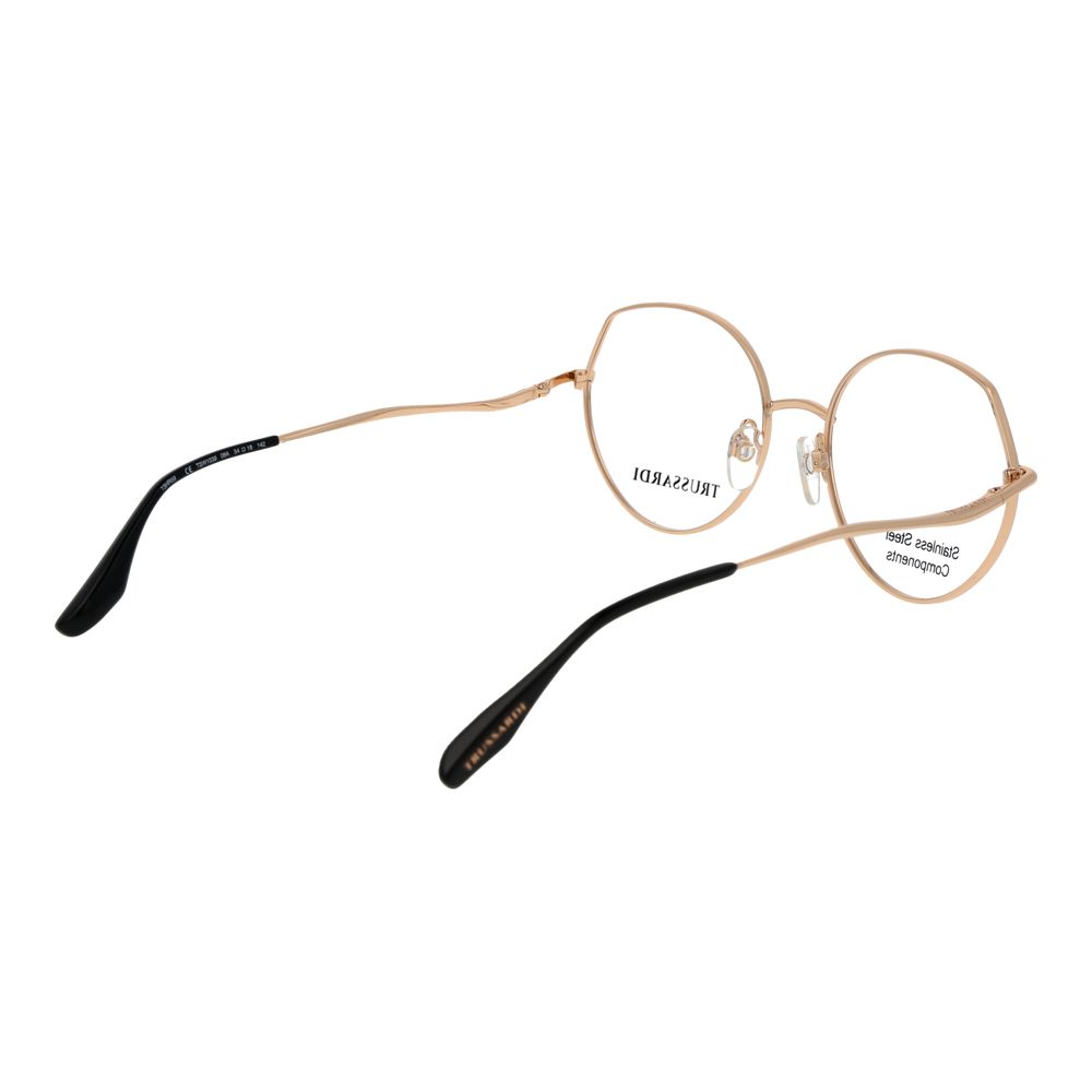 Trussardi Black Stainless Steel Glasses (Frames) for Women