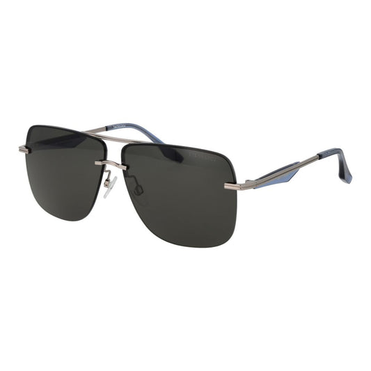 Trussardi Silver Metal Sunglasses for Men