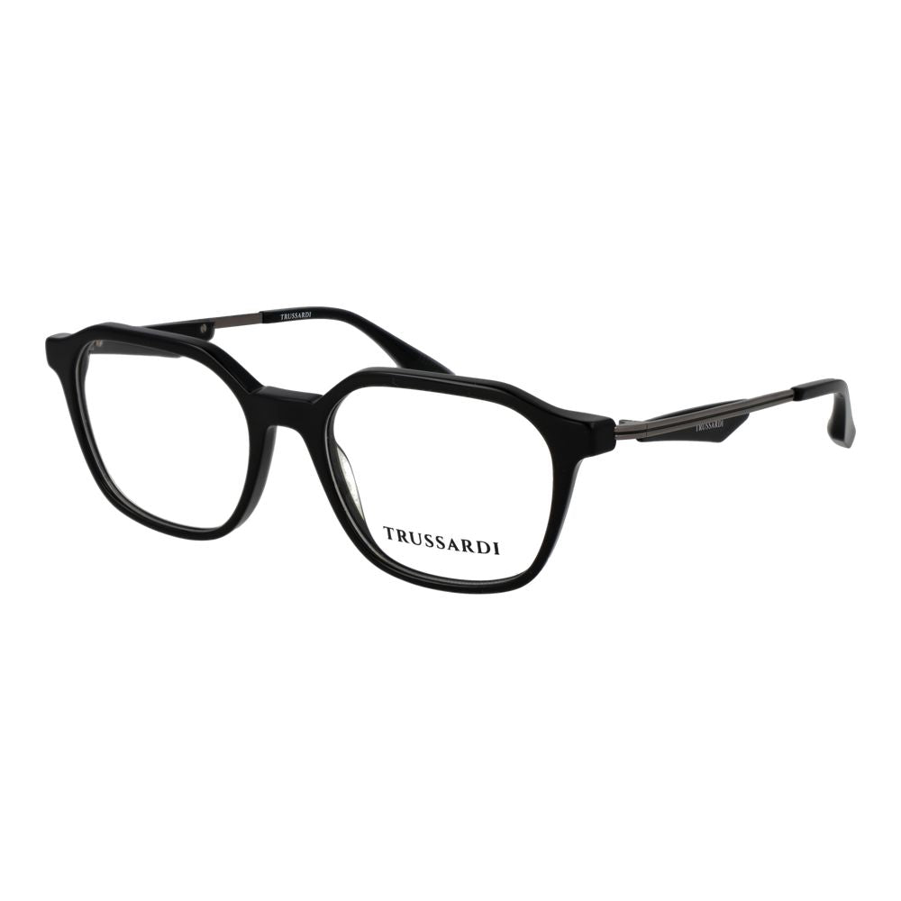 Trussardi Black Acetate Glasses (Frames) for Men