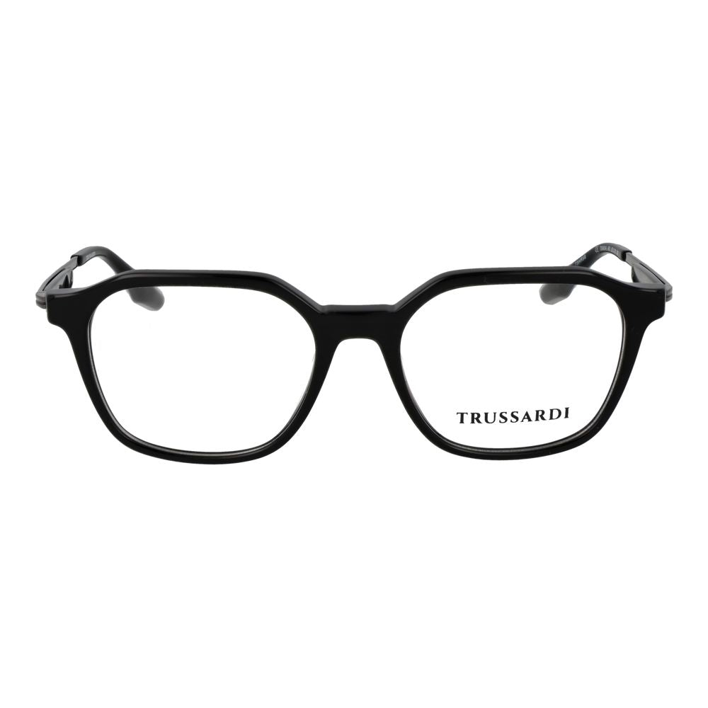 Trussardi Black Acetate Glasses (Frames) for Men