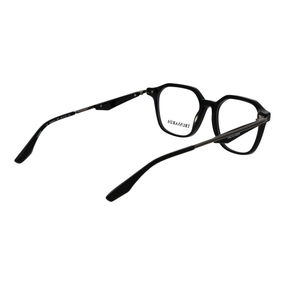 Trussardi Black Acetate Glasses (Frames) for Men
