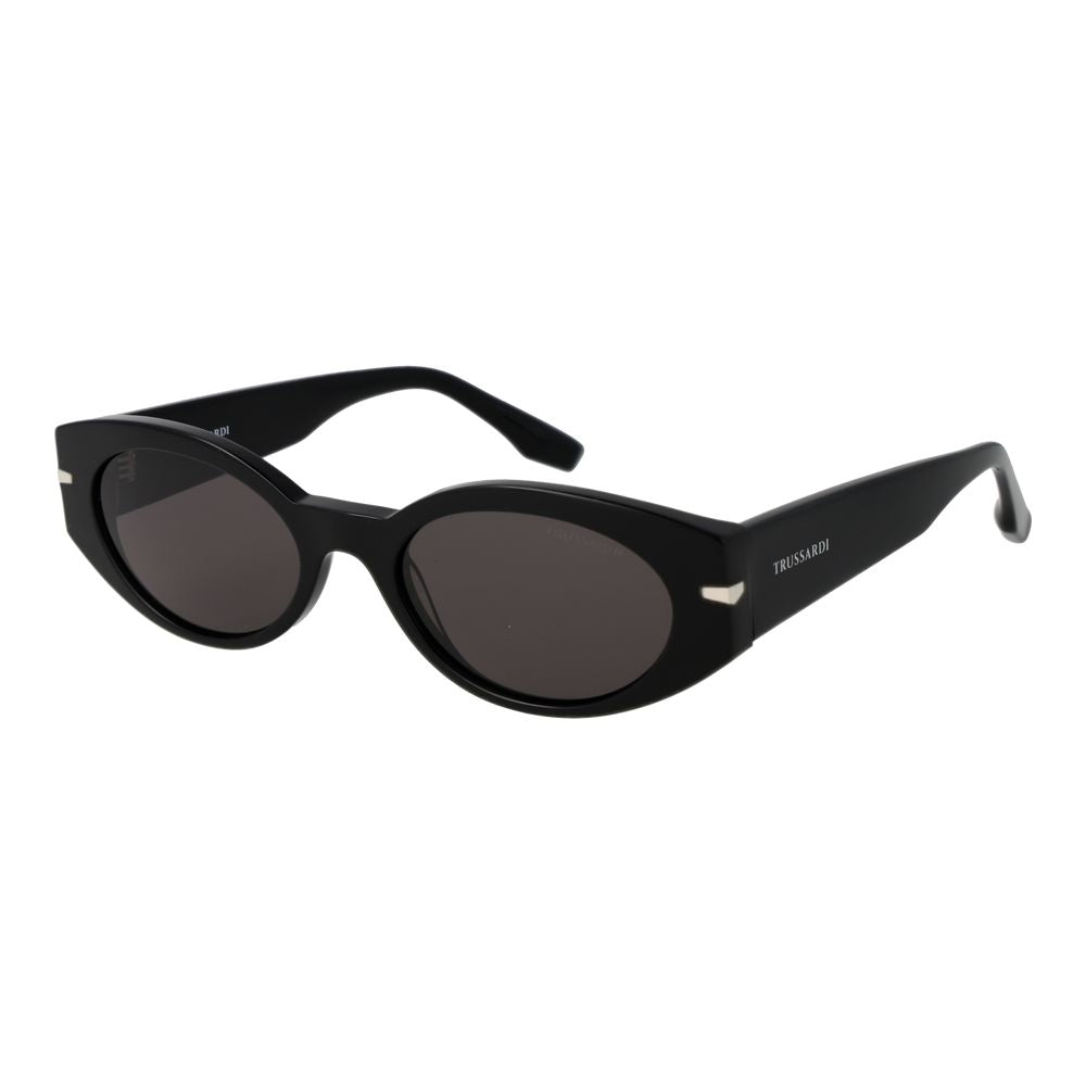 Trussardi Black Acetate Sunglasses for Women