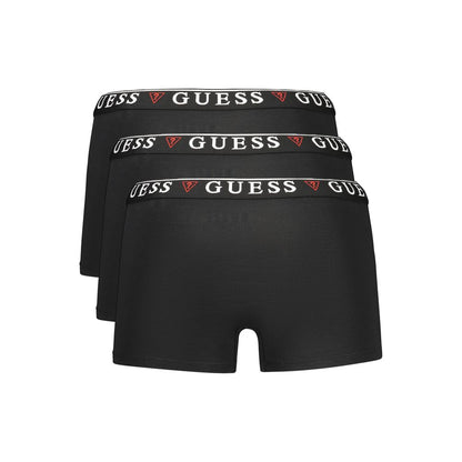 Guess Jeans Black Cotton Men Underwear Tri-Pack