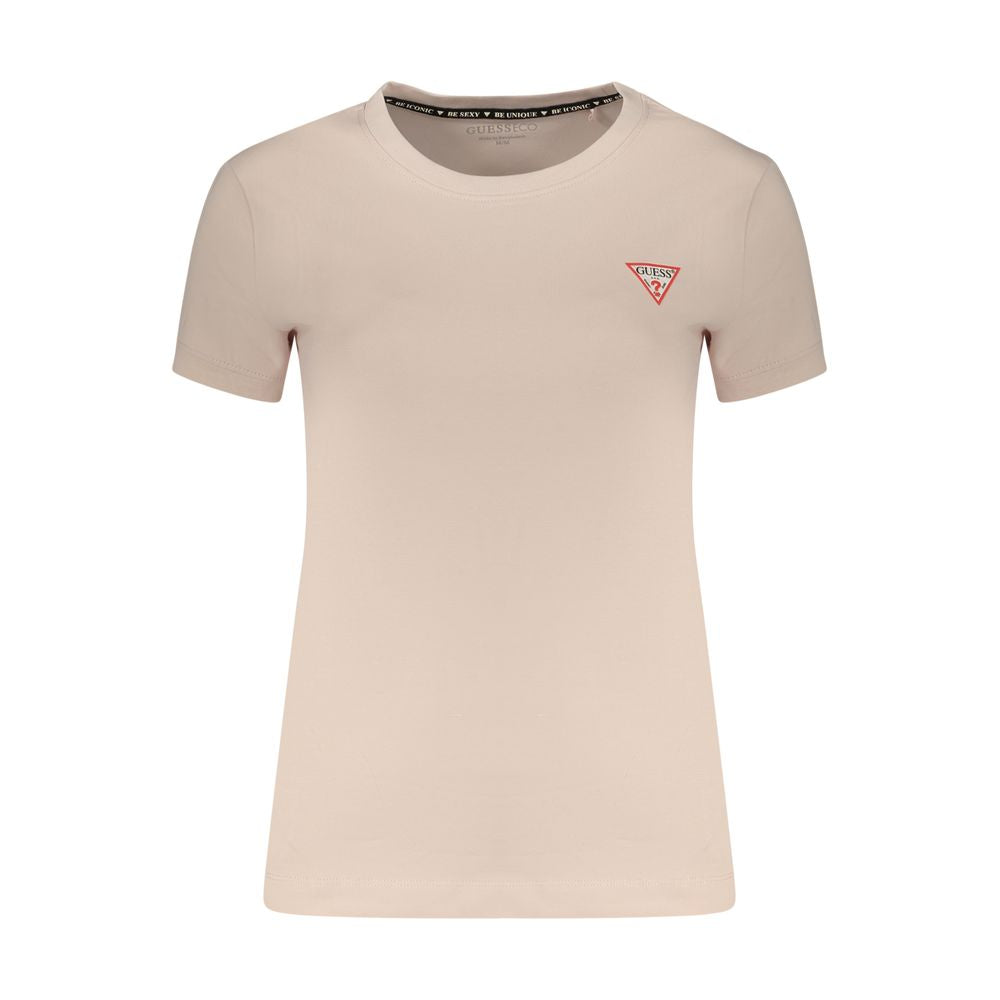 Guess Jeans Pink Cotton Womens T-Shirt