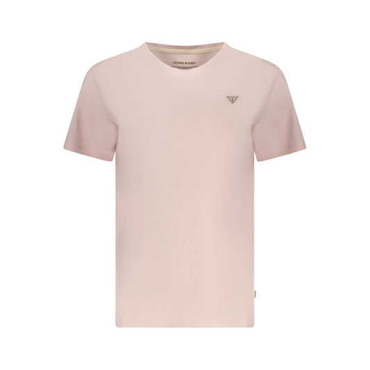 Guess Jeans Rosa Cotton Woman T-Shirt - Pink