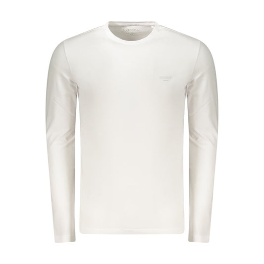 Guess Jeans White Cotton Men's Long Sleeve T-Shirt