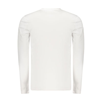 Guess Jeans White Cotton Men's Long Sleeve T-Shirt