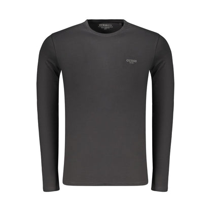 Guess Jeans Black Cotton Men's Long Sleeve T-Shirt