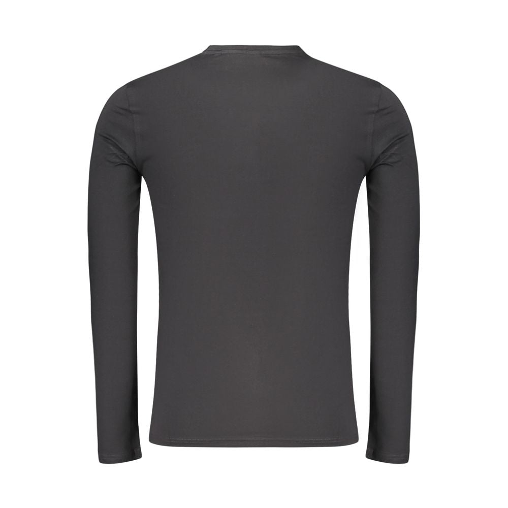 Guess Jeans Black Cotton Men's Long Sleeve T-Shirt