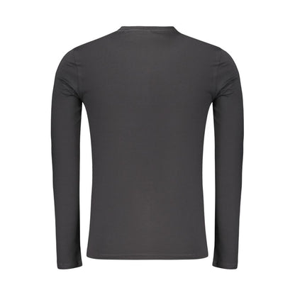 Guess Jeans Black Cotton Men's Long Sleeve T-Shirt