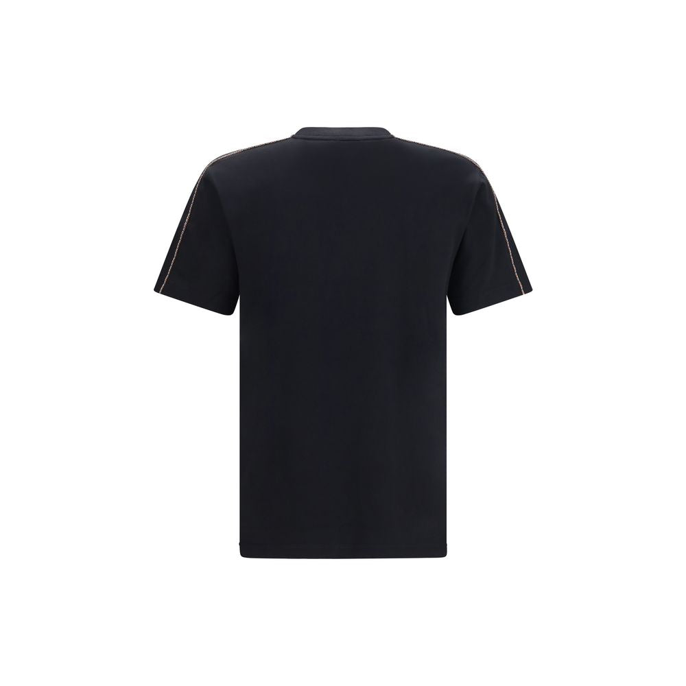 Burberry Jwear Black Cotton T-Shirt - Regular Fit