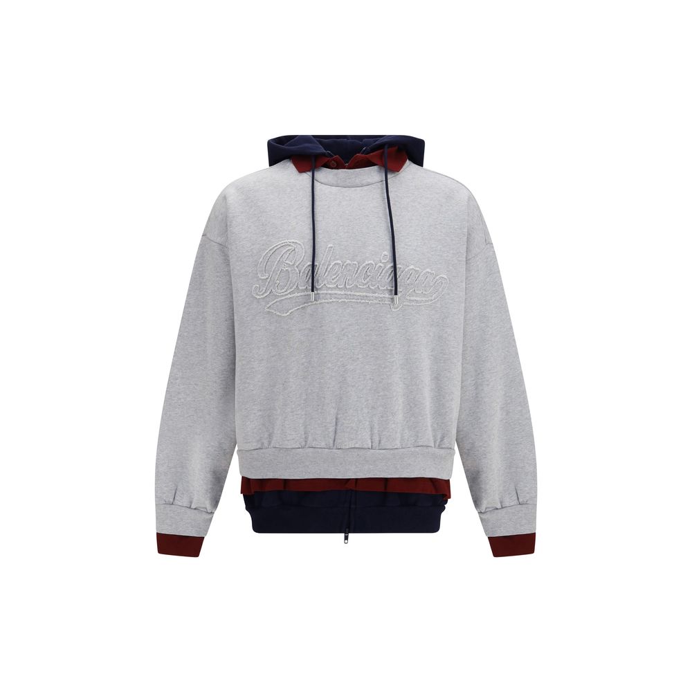 Balenciaga Multicolor Three-Layer Hoodie Sweatshirt
