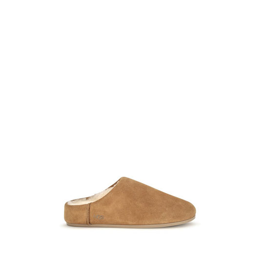 UGG Elea Slip-On Mules Beige Leather EU36/US6 to EU41/US11
