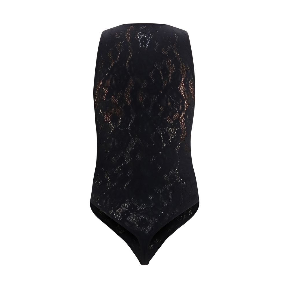 Wolford Black Infinite Rose Bodysuit