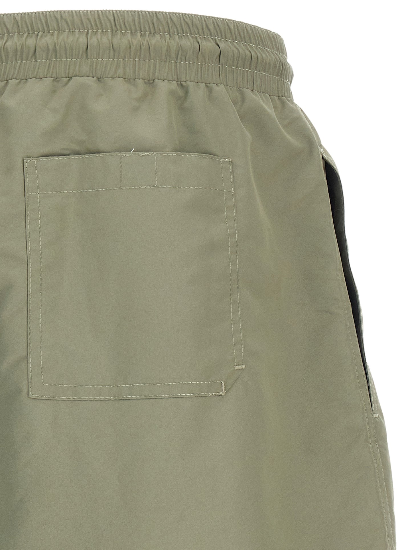 Brunello Cucinelli Bicolor Polyester Swim Shorts in Olive Green - XL