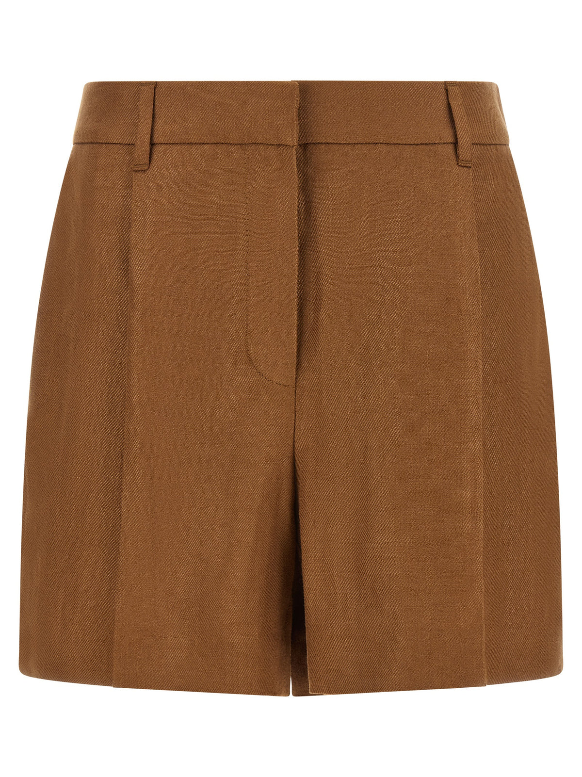 Brunello Cucinelli Brown Linen Bermuda Shorts