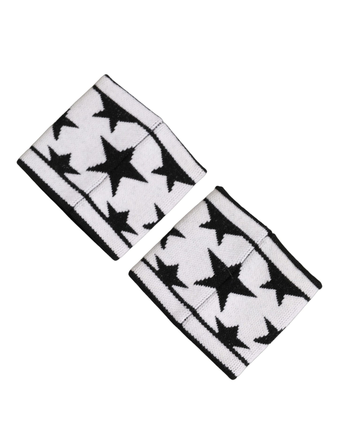 Dolce & Gabbana Men Set White Black Wool Logo Wristband