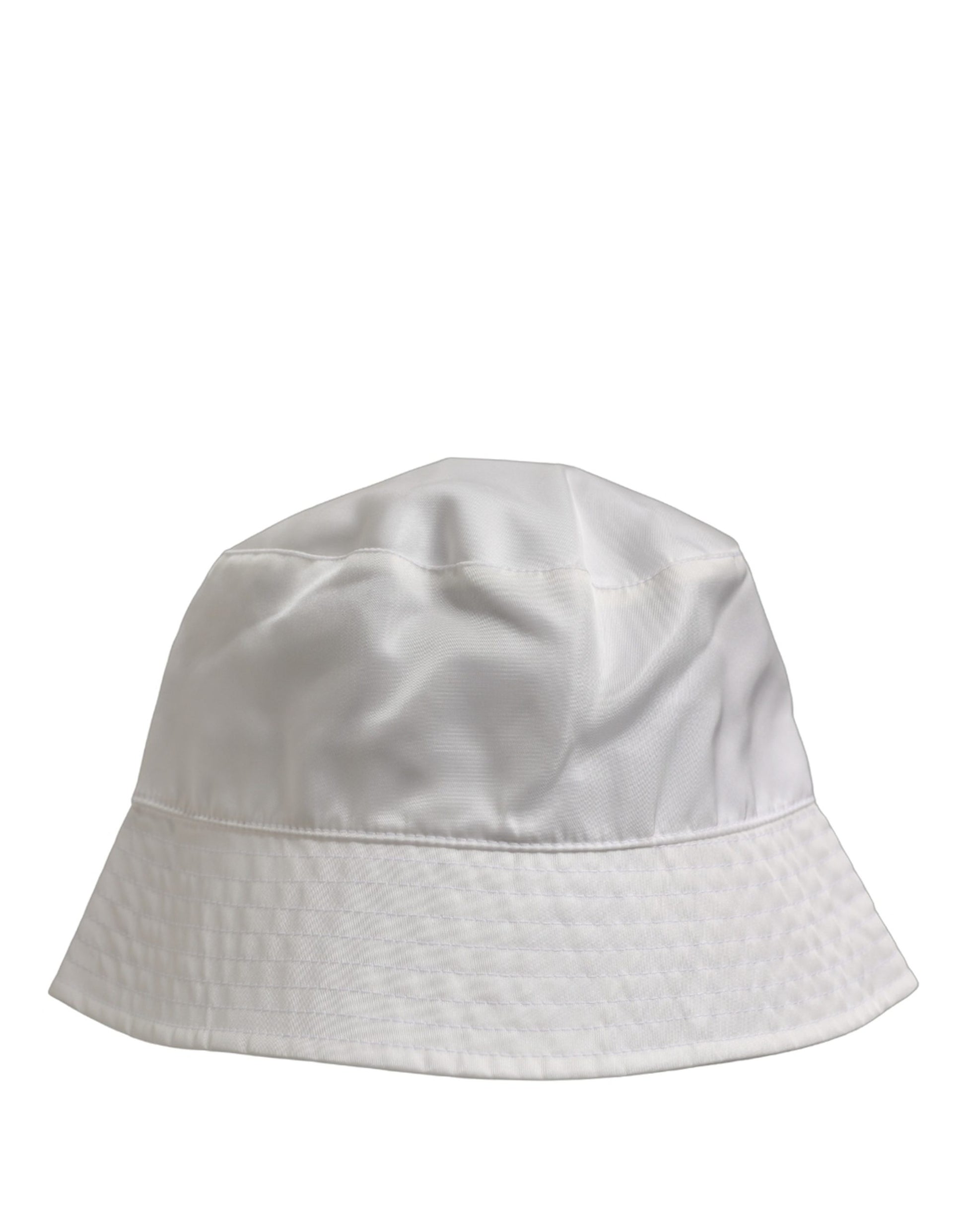 Dolce & Gabbana Men White Nylon Wide Brim Bucket Hat