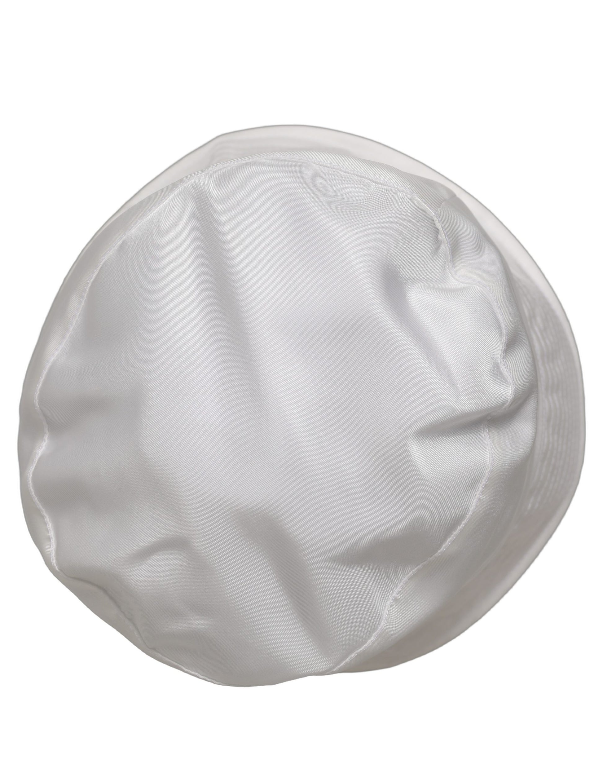 Dolce & Gabbana Men White Nylon Wide Brim Bucket Hat