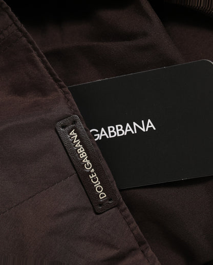 Dolce & Gabbana Men Brown Cotton and Silk Newsboy Cap
