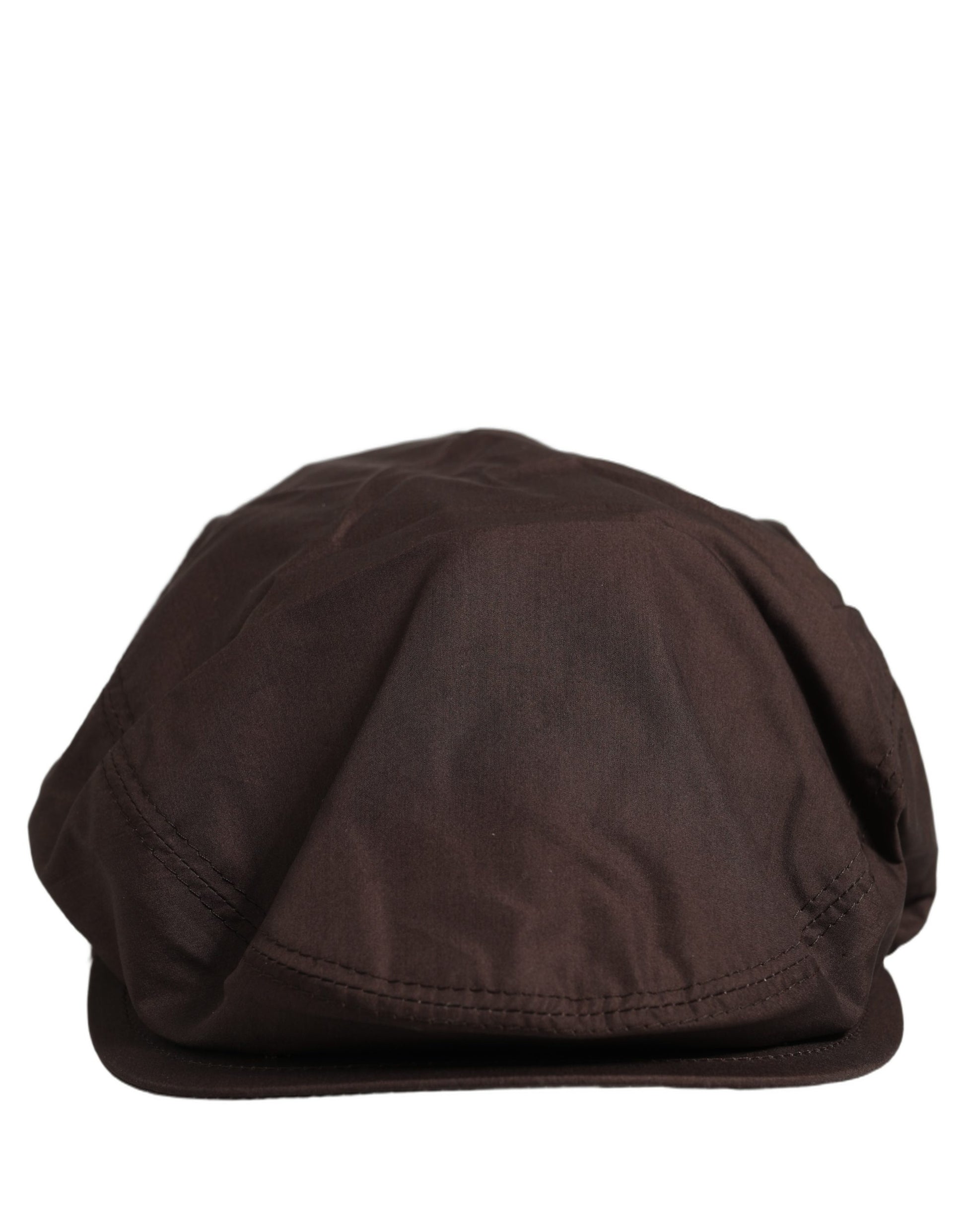 Dolce & Gabbana Men Brown Cotton and Silk Newsboy Cap