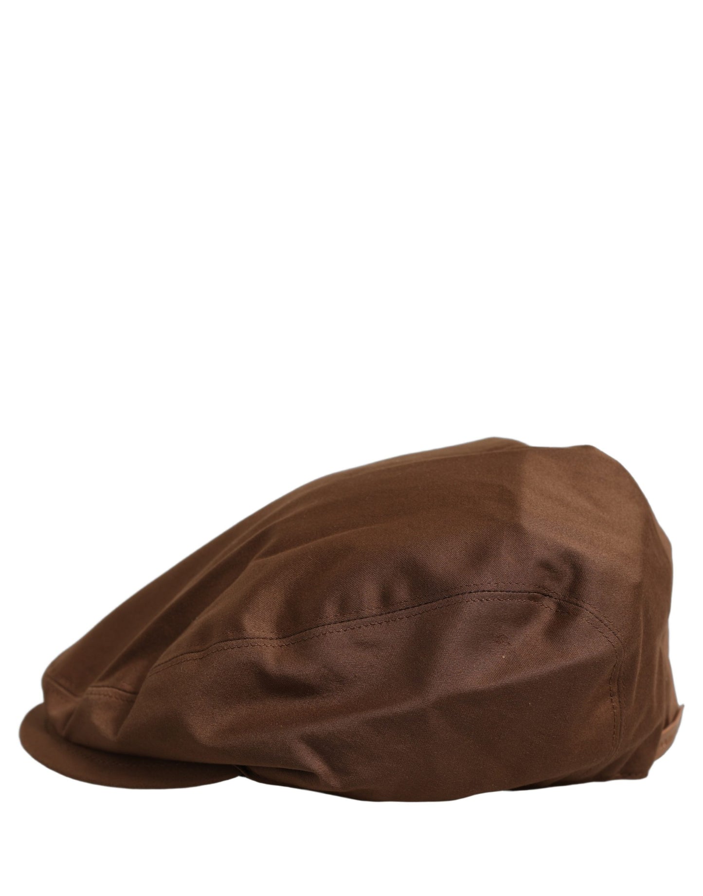 Dolce & Gabbana Men's Brown Cotton Silk Newsboy Cap