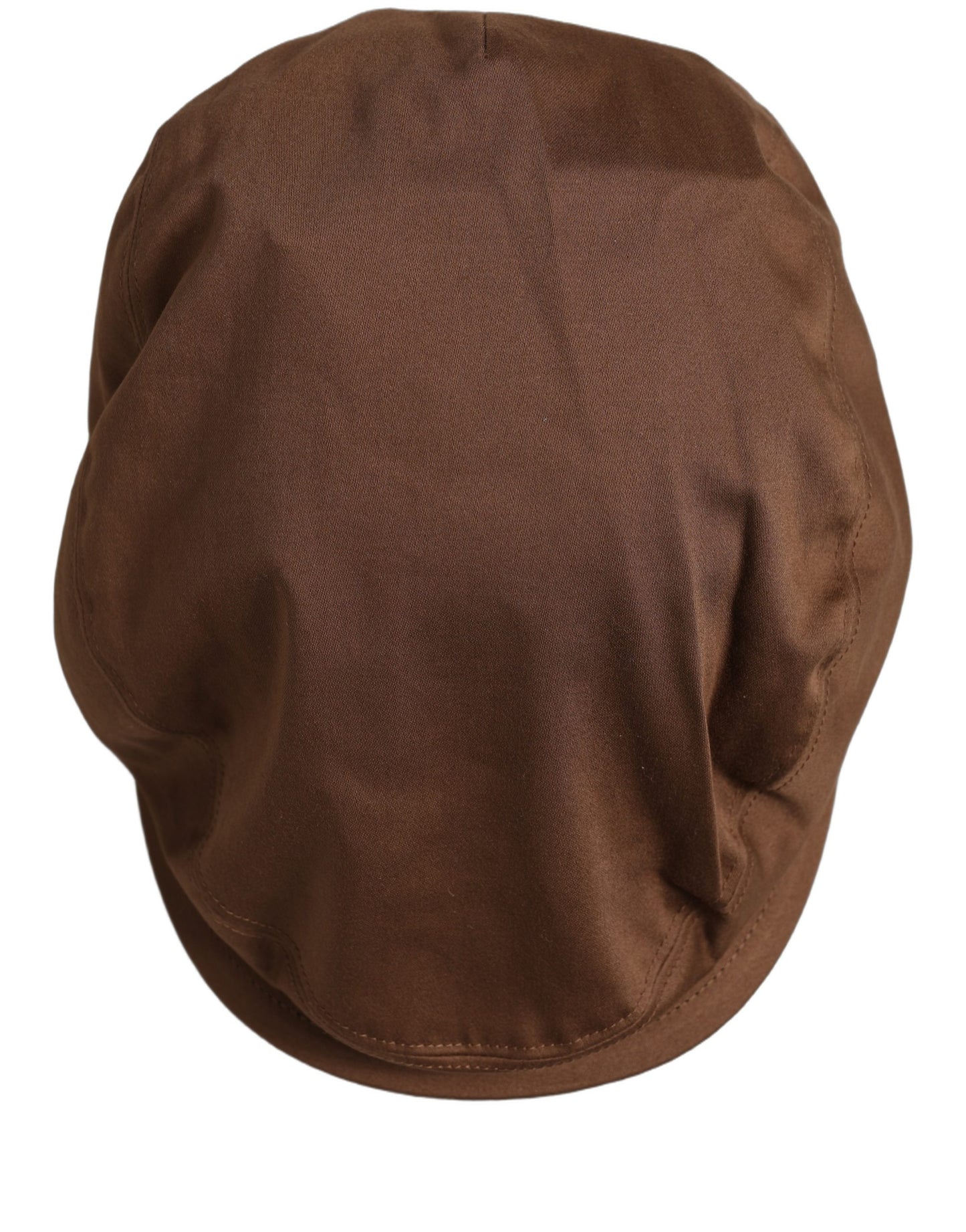 Dolce & Gabbana Men's Brown Cotton Silk Newsboy Cap