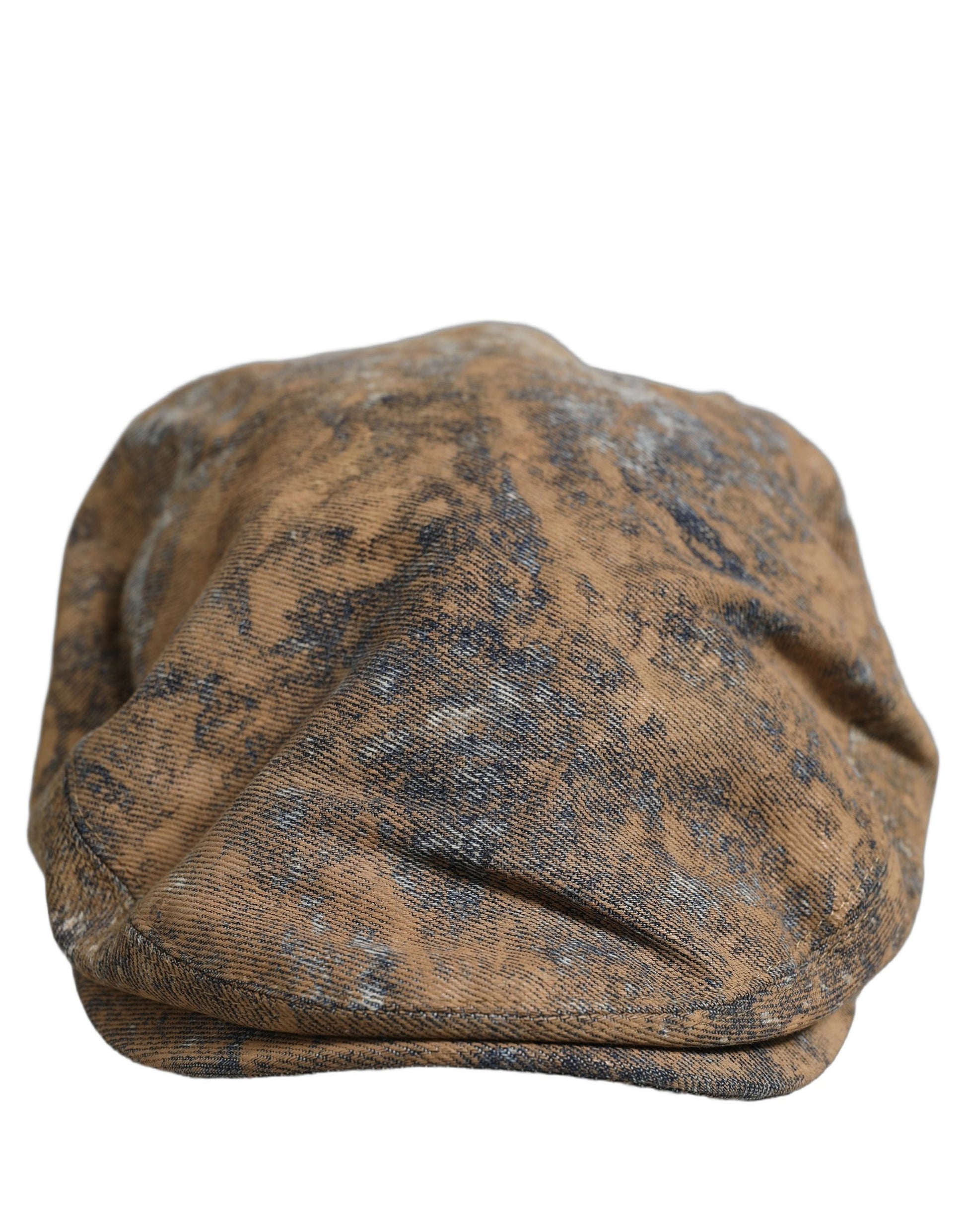 Dolce & Gabbana Men Brown Cotton Newsboy Cap