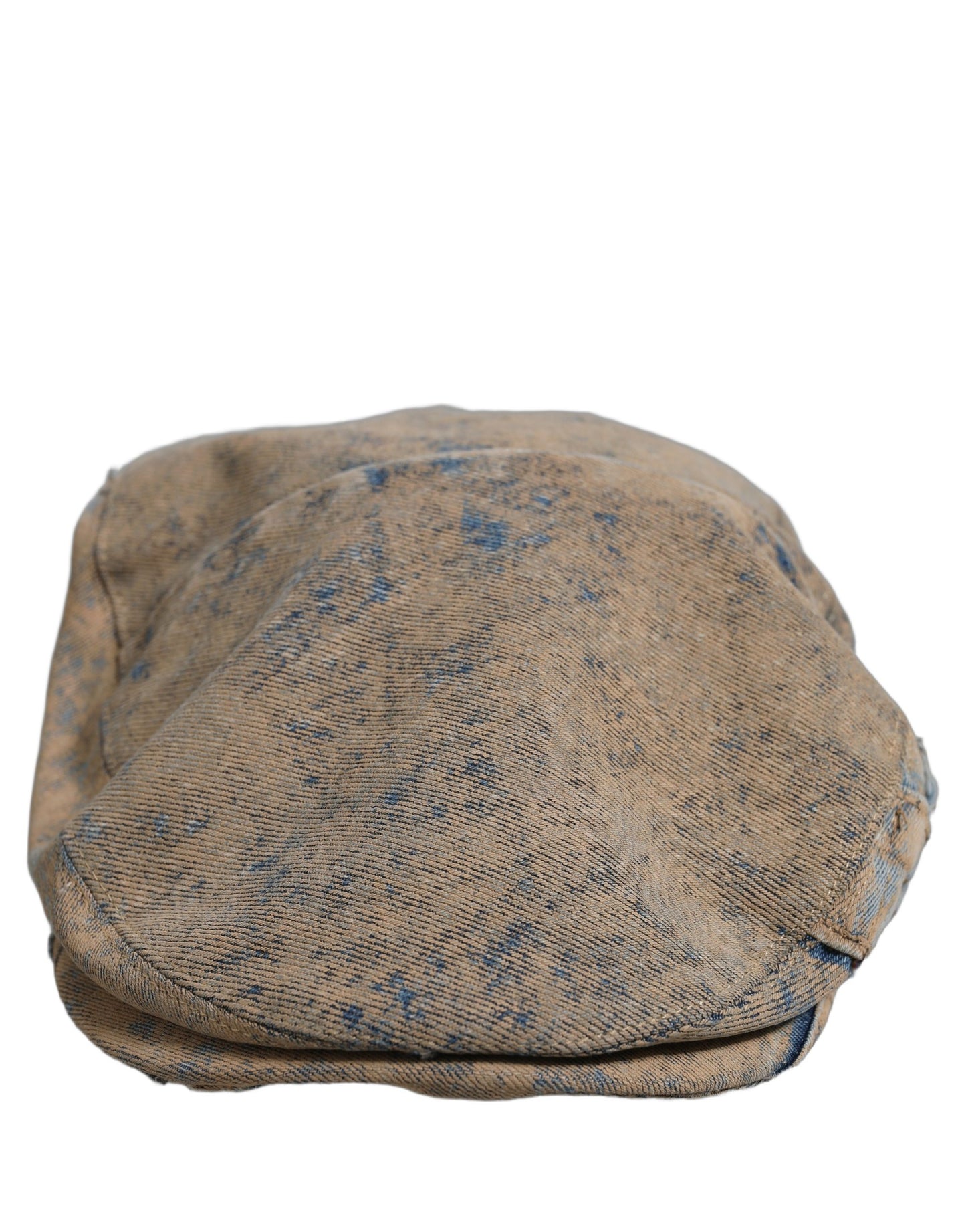 Dolce & Gabbana Brown Cotton Denim Newsboy Cap