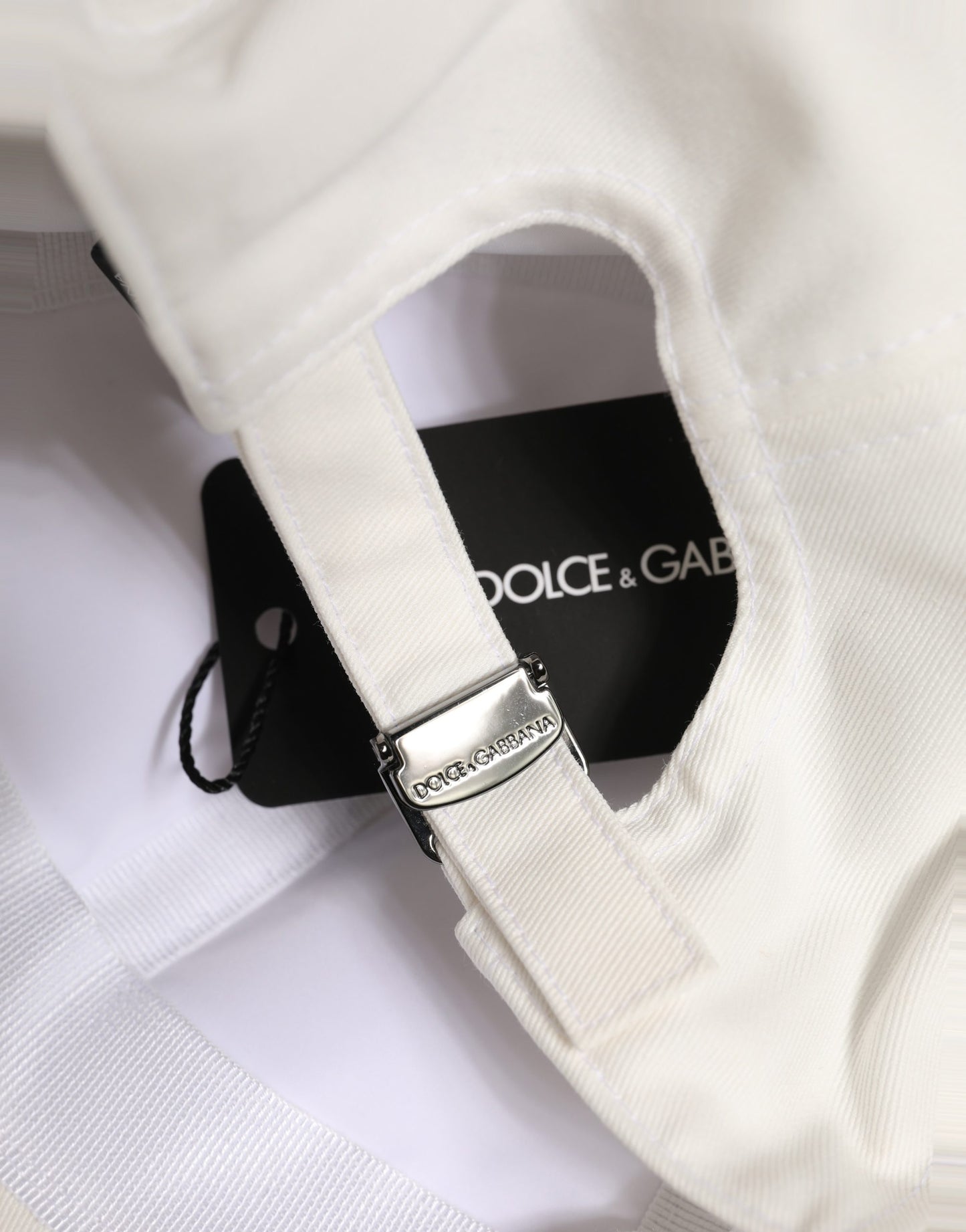 Dolce & Gabbana Men White Cotton Baseball Cap