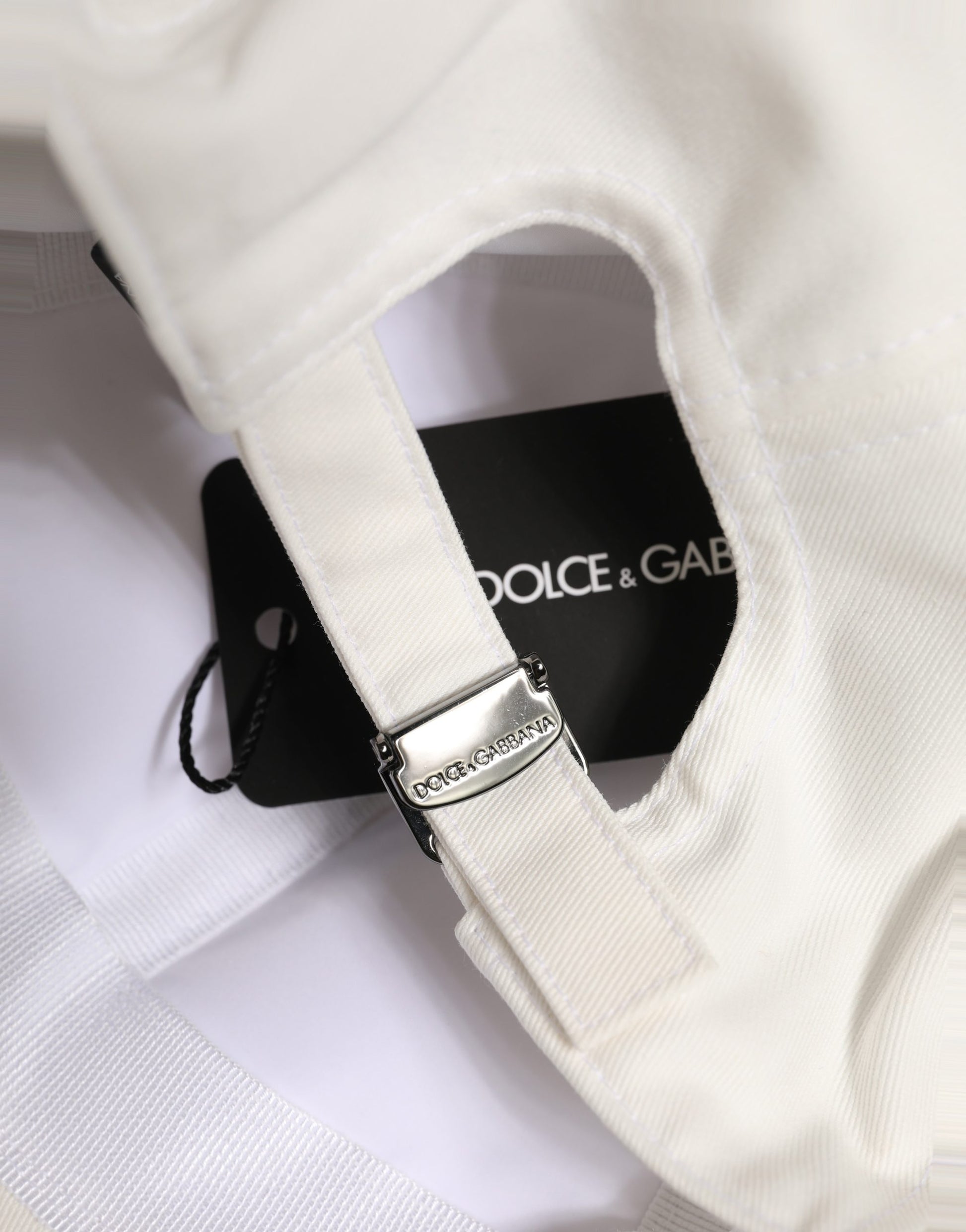 Dolce & Gabbana Men White Cotton Baseball Cap
