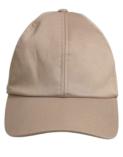Dolce & Gabbana Beige Cotton Stretch Baseball Cap Hat