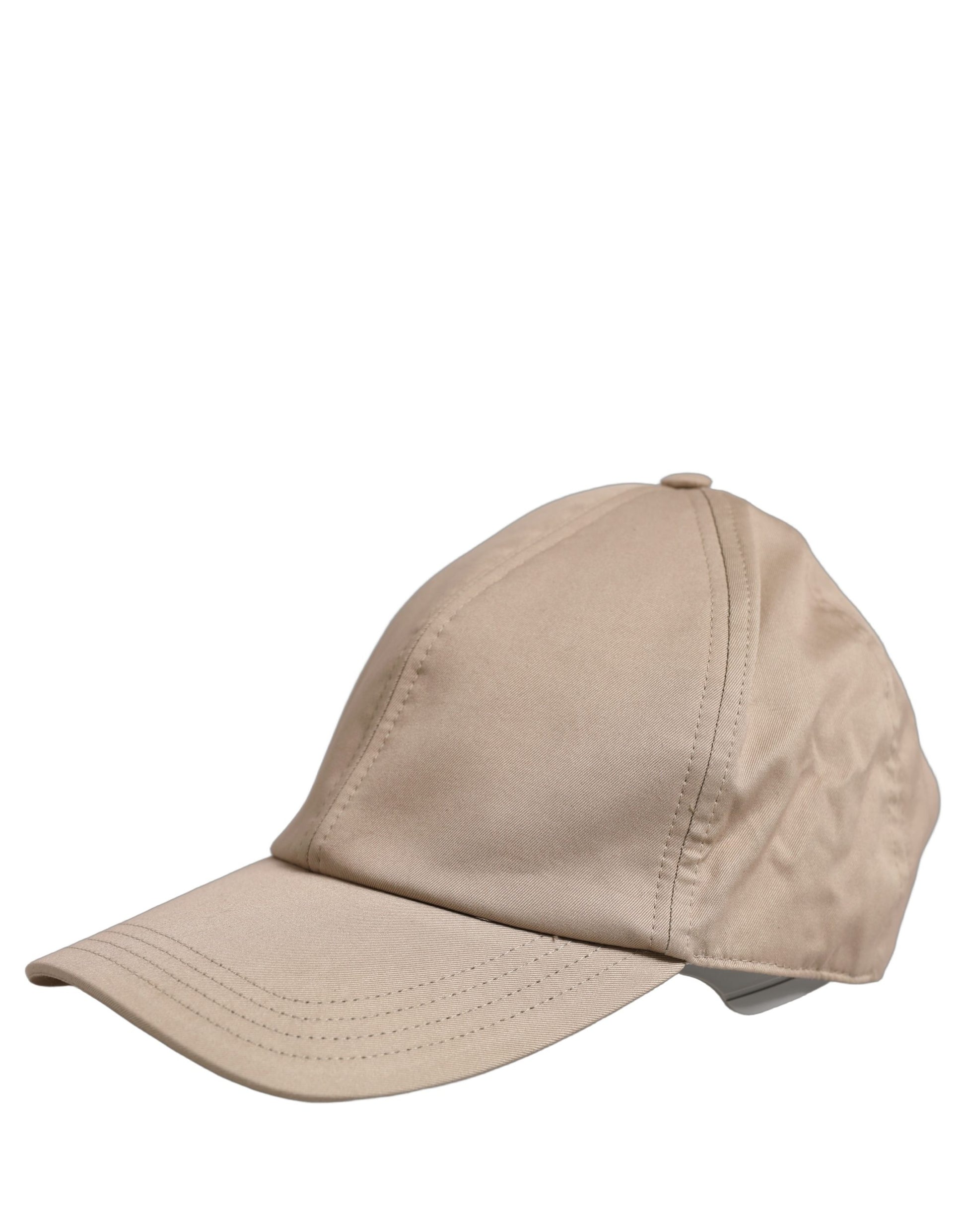 Dolce & Gabbana Beige Cotton Stretch Baseball Cap Hat