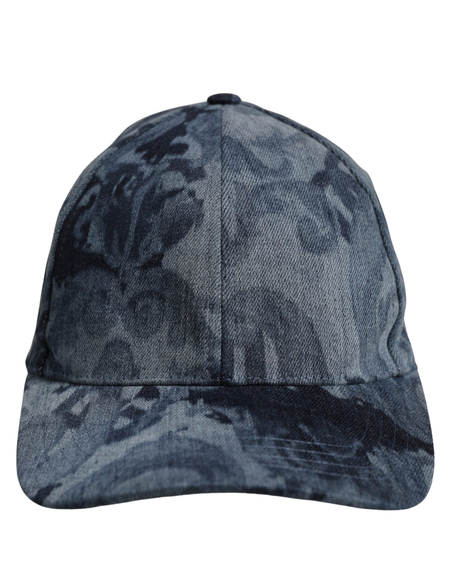 Dolce & Gabbana Men's Blue All Over Logo Cotton Baseball Cap Hat