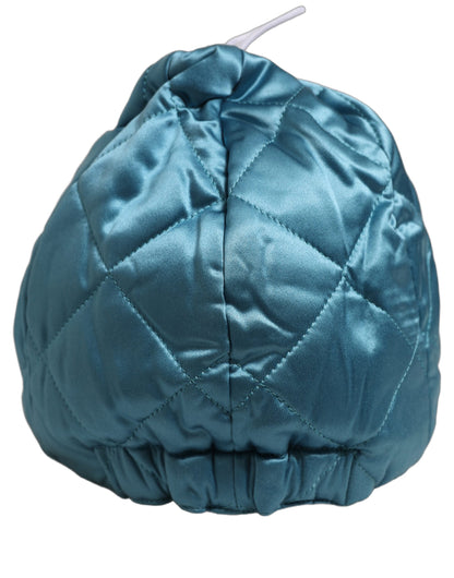Dolce & Gabbana Men Teal Quilted Baseball Cap