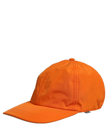 Dolce & Gabbana Men’s Orange Polyester Baseball Cap with Adjustable Strap