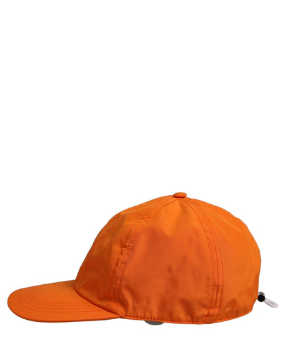 Dolce & Gabbana Men’s Orange Polyester Baseball Cap with Adjustable Strap