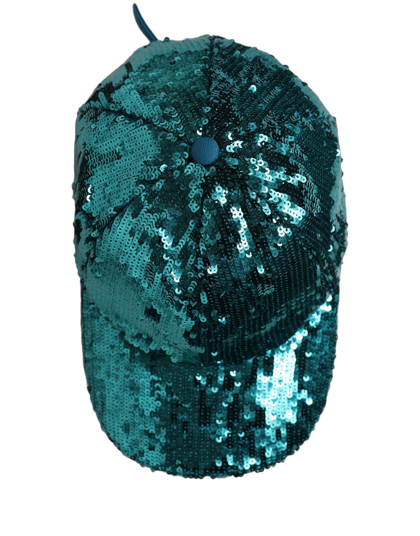 Dolce & Gabbana Green Cotton Sequin Baseball Cap
