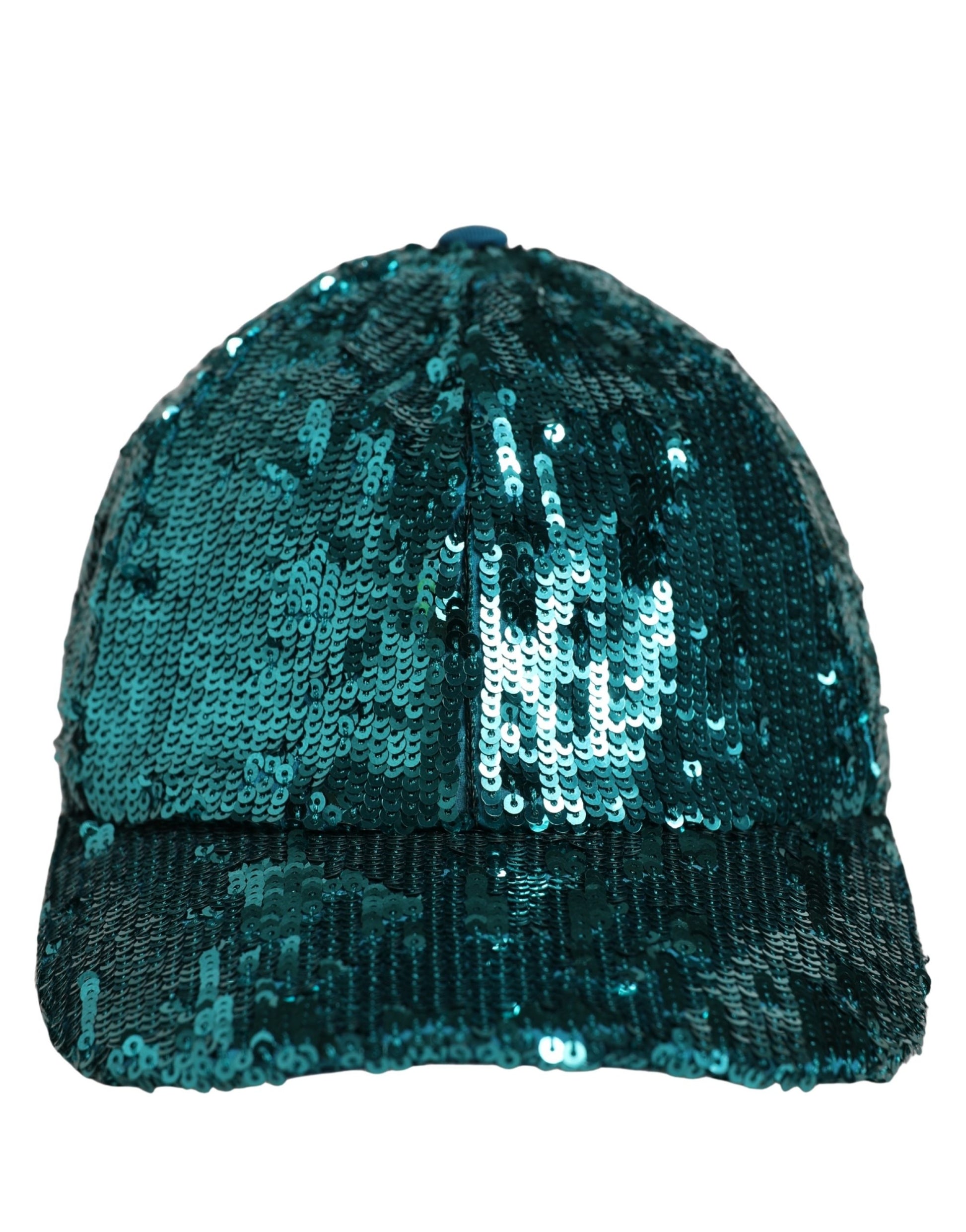 Dolce & Gabbana Green Cotton Sequin Baseball Cap