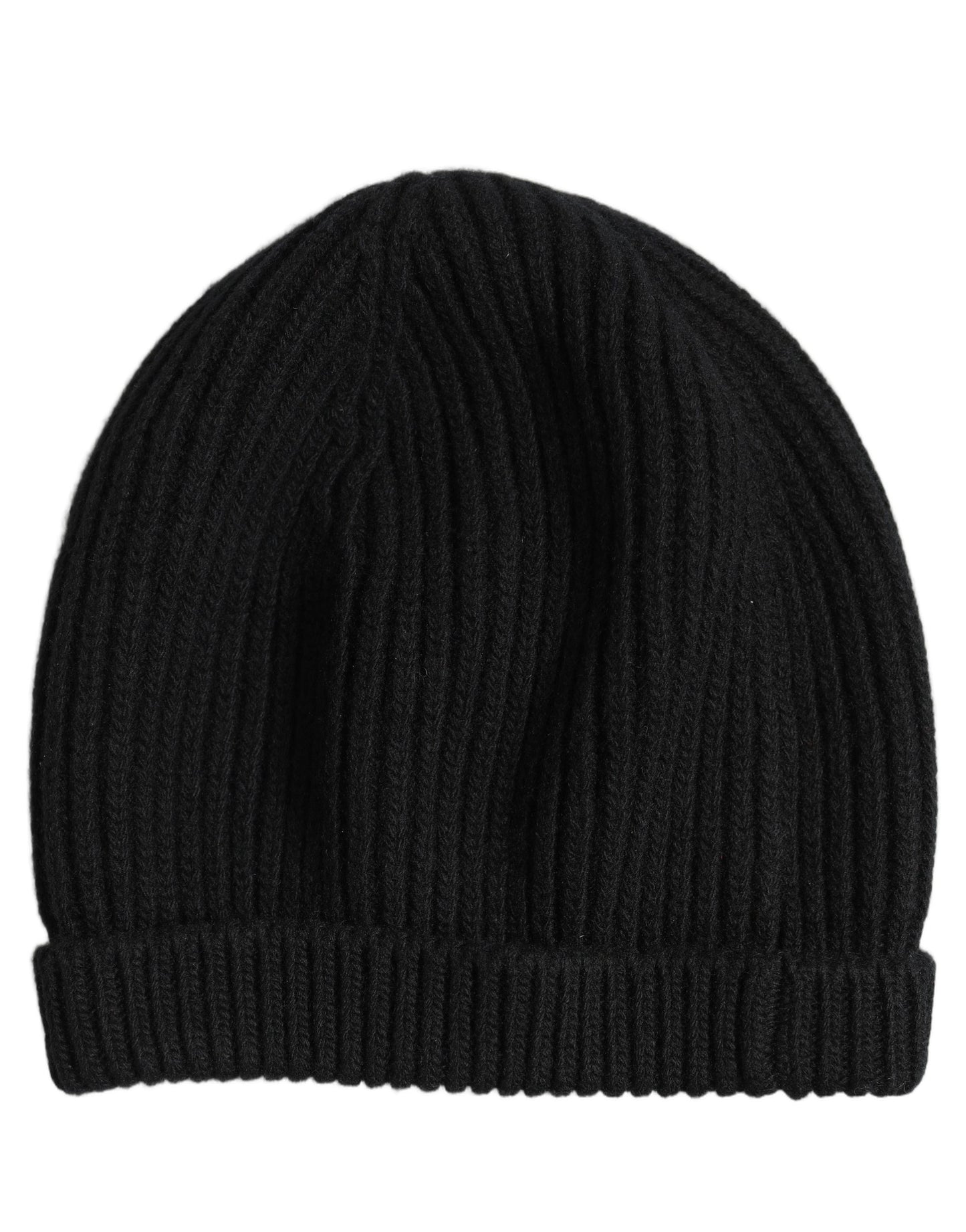Dolce & Gabbana Men Black Wool Knitted Beanie Capello
