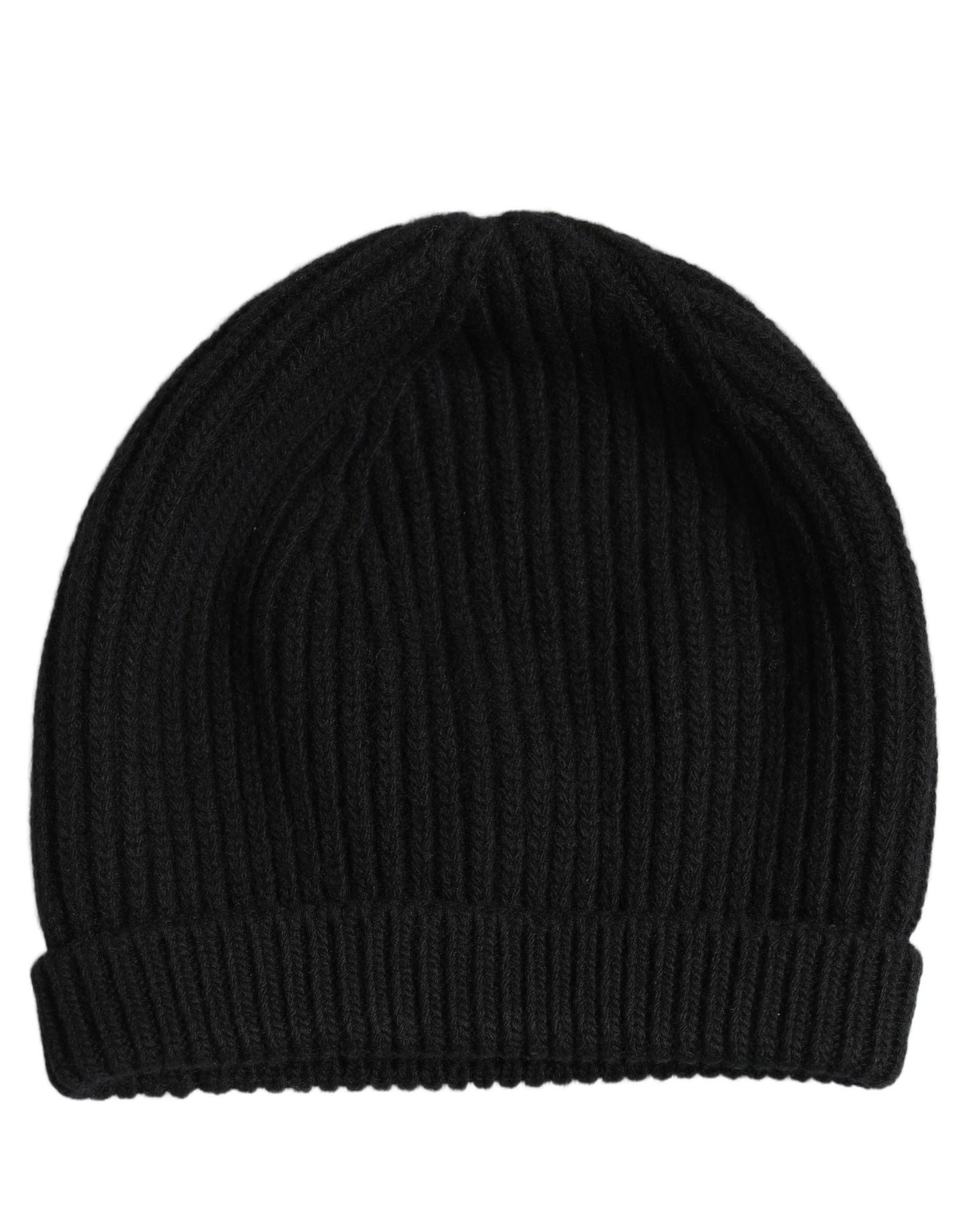 Dolce & Gabbana Men Black Wool Knitted Beanie Capello