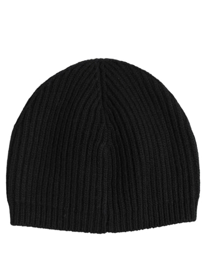 Dolce & Gabbana Men’s Black Wool Knitted Beanie Capello