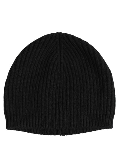 Dolce & Gabbana Men’s Black Wool Knitted Beanie Capello